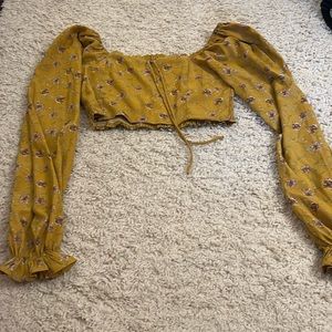 Altar’d State Corset Top with Luxurious Sleeves